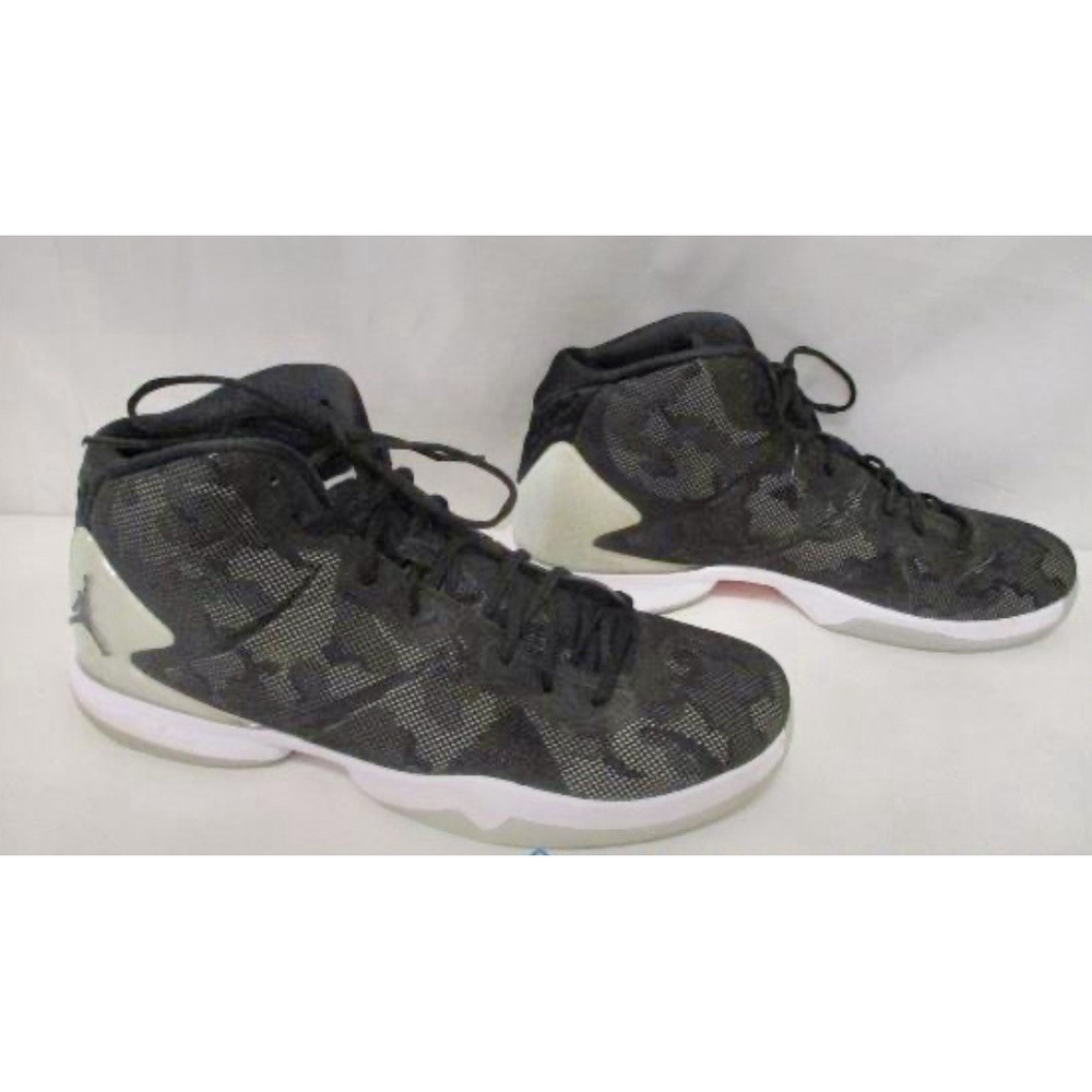 Air Jordan Super Fly 4 Black Camouflage Basketball Shoes 768929-007 Size 13